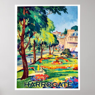 Park in der Kurstadt Harrogate, North Yorkshire Poster