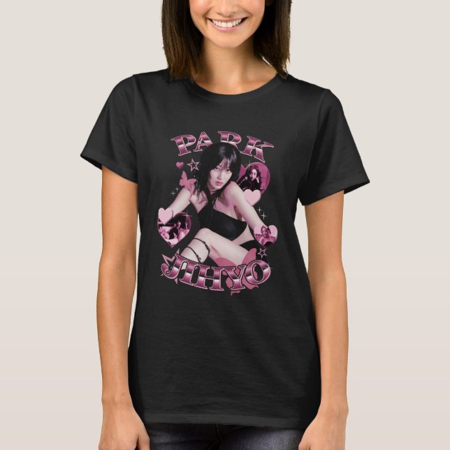 Park Jihyo Twice Member Girlband Kpop Fanmade T-Shirt (Vorderseite)