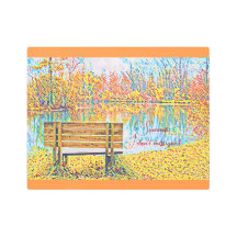 Park Landschaft Garden Bench Herbstfarben Herbstle