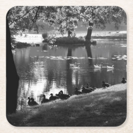 Park Life Küstenercnm Rechteckiger Pappuntersetzer