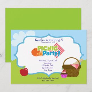 Park-Picknick-Party Einladung