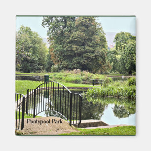 Park Pontypool in Torafen, Wales Magnet