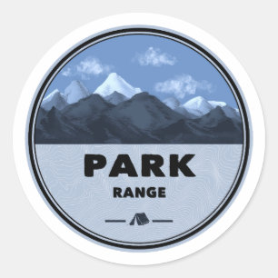 Park Range Colorado Camping Runder Aufkleber
