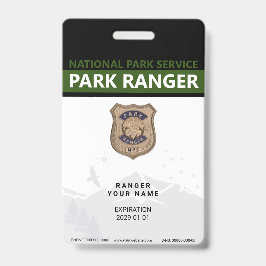 Park Ranger Abzeichen Ausweis