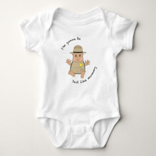 Park Ranger Mommy Baby Strampler
