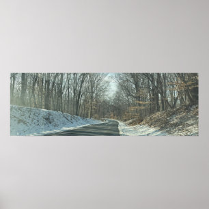 Park Road in Winterposter Poster