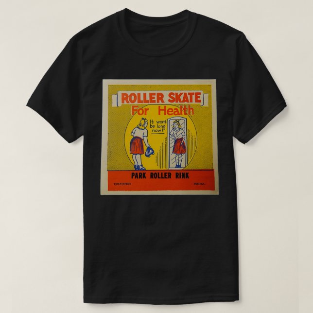 Park Roller Rink Kutztown Pennsylvania Skaten T-Shirt (Design vorne)