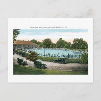 Park, Schwimmbad, Louisville, Ky Postkarte