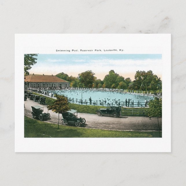 Park, Schwimmbad, Louisville, Ky Postkarte (Vorderseite)