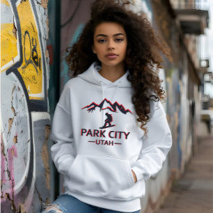 Park Stadt Utah Snowboarden Hoodie