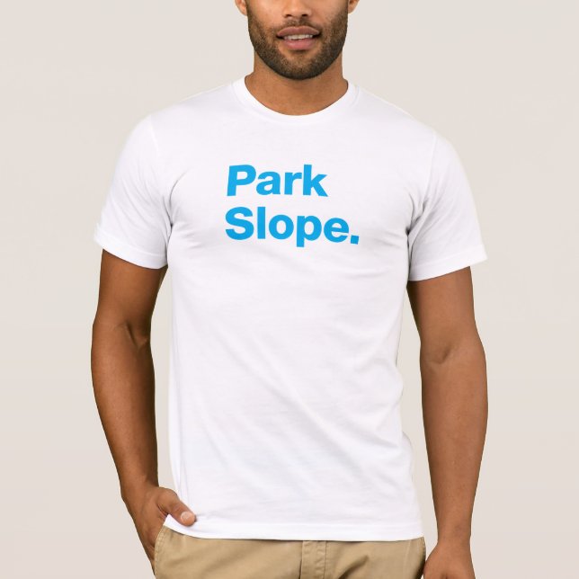 Park-Steigung (cyan-blau) T-Shirt (Vorderseite)