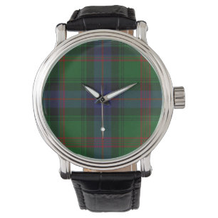 Park tartan grün kariert armbanduhr
