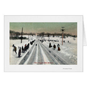 Park Toboggan Slide View, Montreal, Kanada