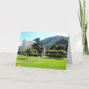 Park und Berg in Bozen (Italien) Feiertagskarte