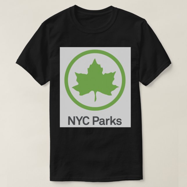 Parkabteilung, NYC-Aufkleber T-Shirt (Design vorne)