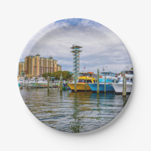 Parkboote Destin Florida Hafen Papiere Teller