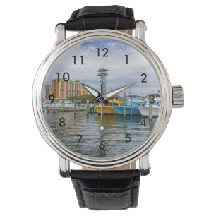 Parkboote Destin Florida Hafenfernsehen Armbanduhr