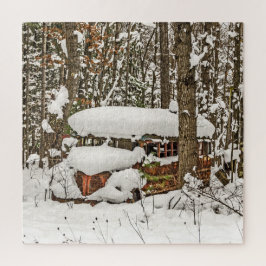 Parked School Bus - 676 Stück Puzzle