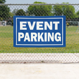 Parken bei Veranstaltungen blau oder in einer beli Banner