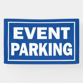 Parken bei Veranstaltungen blau oder in einer beli Banner