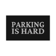 Parken ist schwer - schlechte Parkplätze
