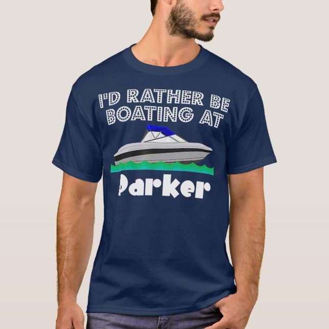 Parker AZ Bootfahren Skifahren T-Shirt (Vorderseite)