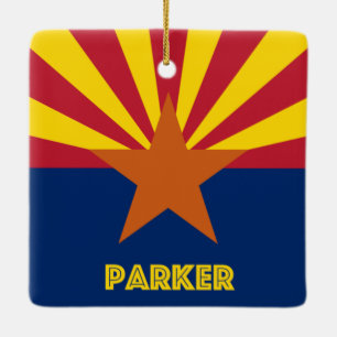 Parker-AZ-Flagge Keramikornament