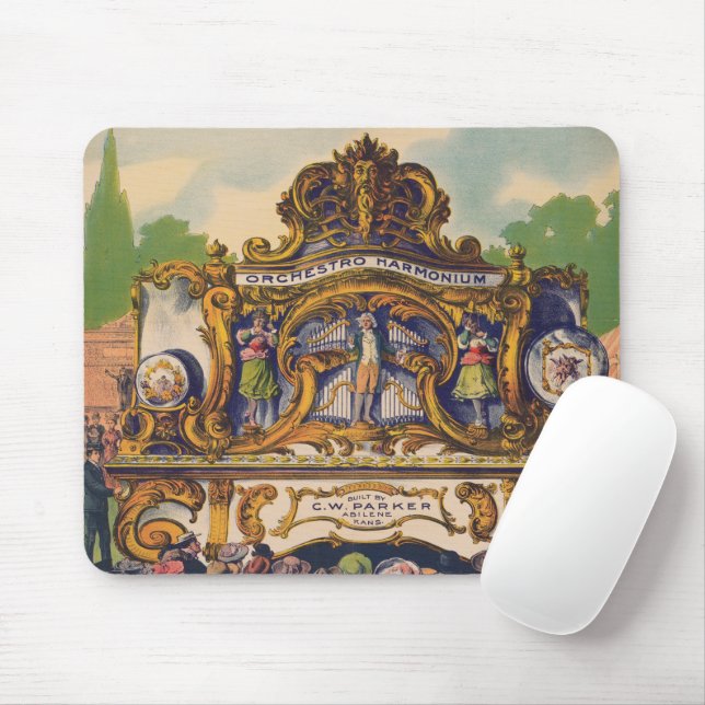 Parker Band Organs, berühmt für Schönheit und Ton Mousepad (Mit Mouse)