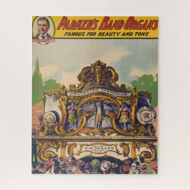 Parker Band Organs, berühmt für Schönheit und Ton Puzzle (Vertikal)
