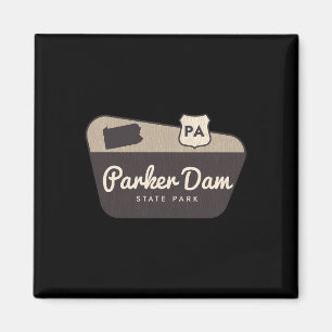 Parker Dam State Park Pennsylvania Willkommensschi Magnet