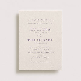 Parker feierliche Hochzeit Einladung