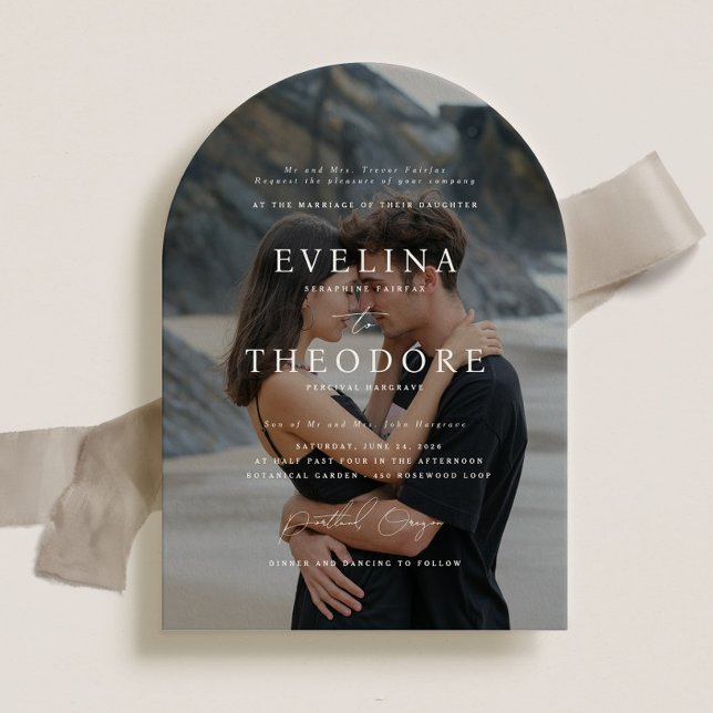 Parker Formal Foto Hochzeit Einladung (Von Creator hochgeladen)