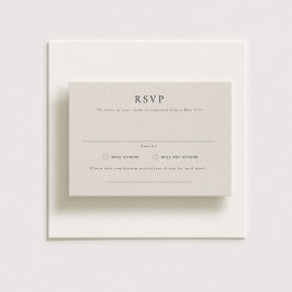 Parker Formal Landscape Wedding RSVP Card Einladung