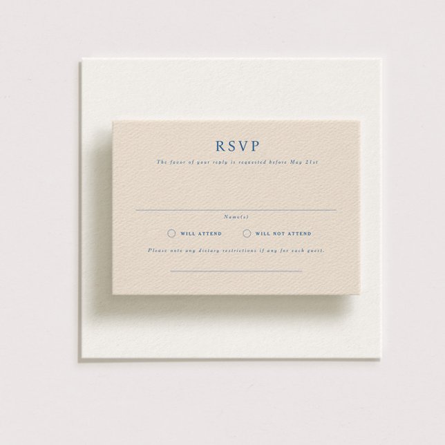 Parker Formal Landscape Wedding RSVP Card Einladung (Von Creator hochgeladen)