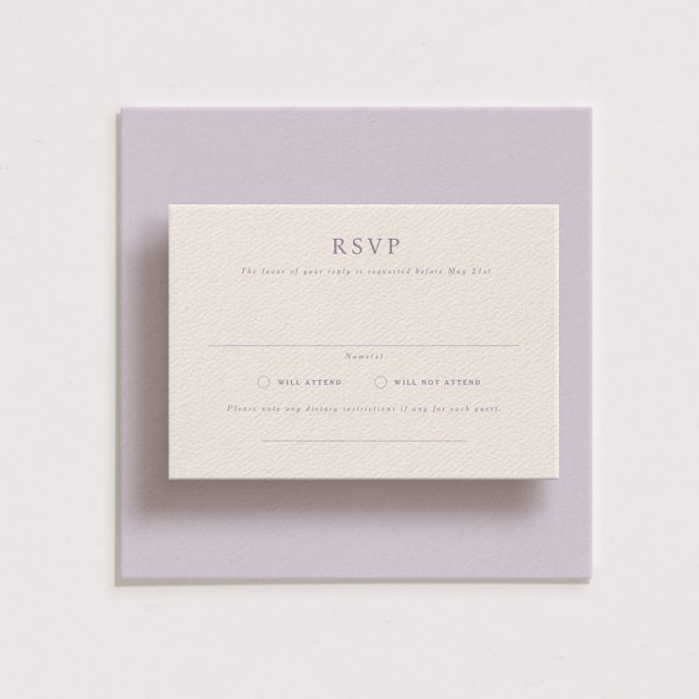 Parker Formal Landscape Wedding RSVP Card Einladung (Von Creator hochgeladen)