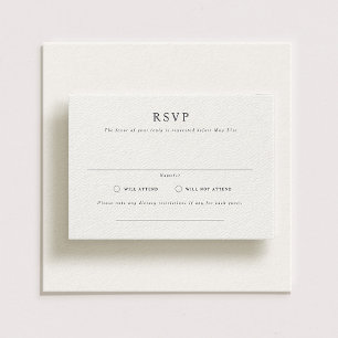 Parker Formal Landscape Wedding RSVP Card Einladung
