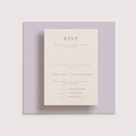 Parker Formal Portrait Wedding RSVP Card Einladung