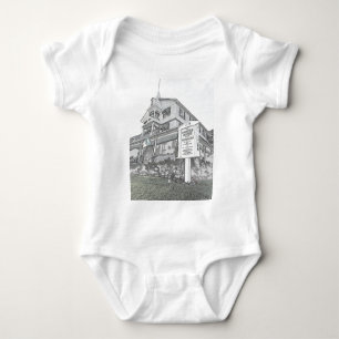 Parker Haus-Skizze - Jersey-Ufer Baby Strampler