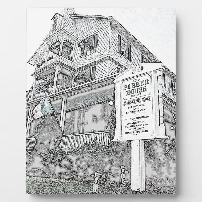Parker House Sketch - Jersey Shore Fotoplatte (Vorderseite)