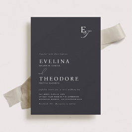 Parker Monogram Wedding Einladung