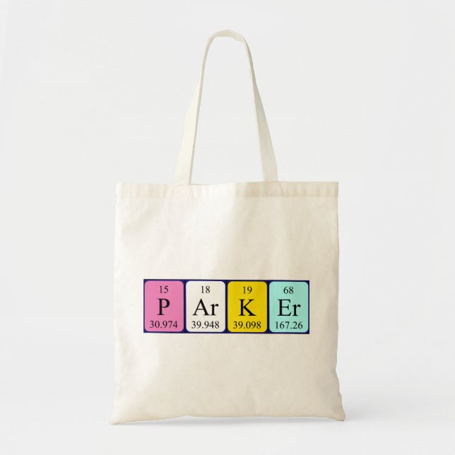 Parker Periodischer Tischtuch Tragetasche (Vorne)