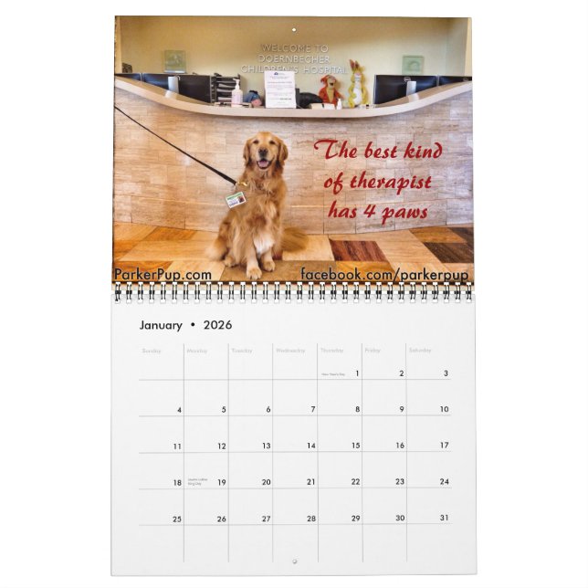 ParkerPup & Reser 2015 Kalender (Jan 2026)