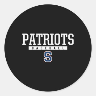 Parkersburg South Patriots Logo Baseball Hs Runder Aufkleber