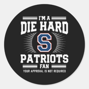 Parkersburg South Patriots Logo Die Hard Fan Hs Runder Aufkleber