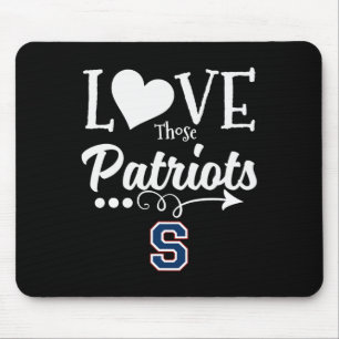 Parkersburg South Patriots Logo-Liebe Diese Mousepad