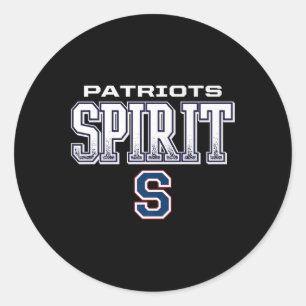Parkersburg South Patriots Logo Spirit Hs Runder Aufkleber