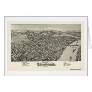 Parkersburg, WV panoramische Karte - 1899