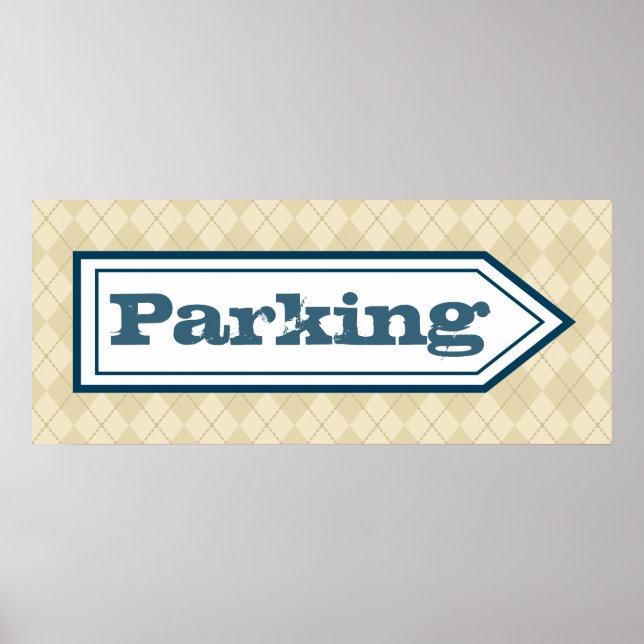 Parking Sign Poster (Vorne)