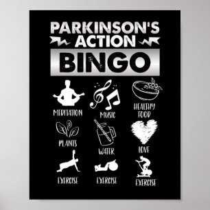 Parkinson Aktion Bingo Parkinson Krankheit Poster