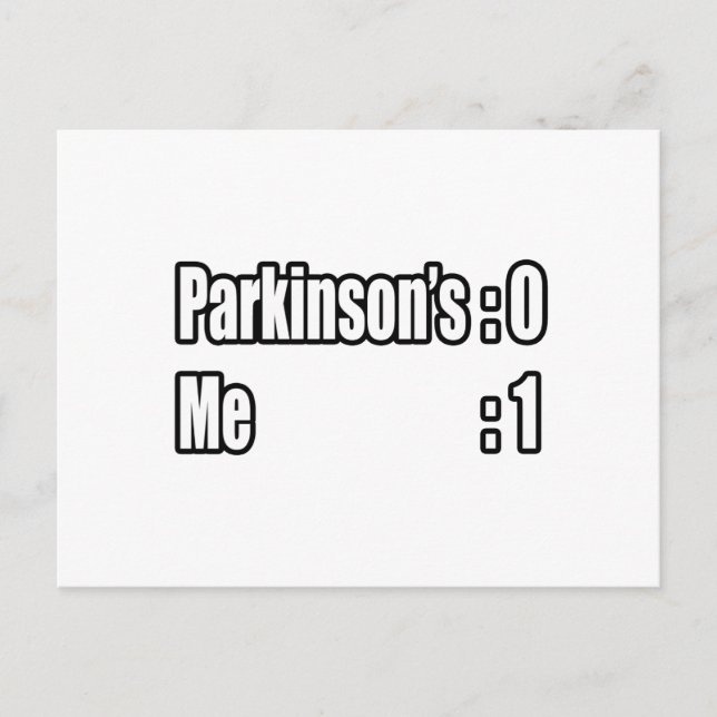 Parkinson-Anzeiger (Me) Postkarte (Vorderseite)